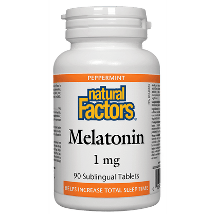 Natural Factors Melatonin 1 mg 90 Sublingual Tablets