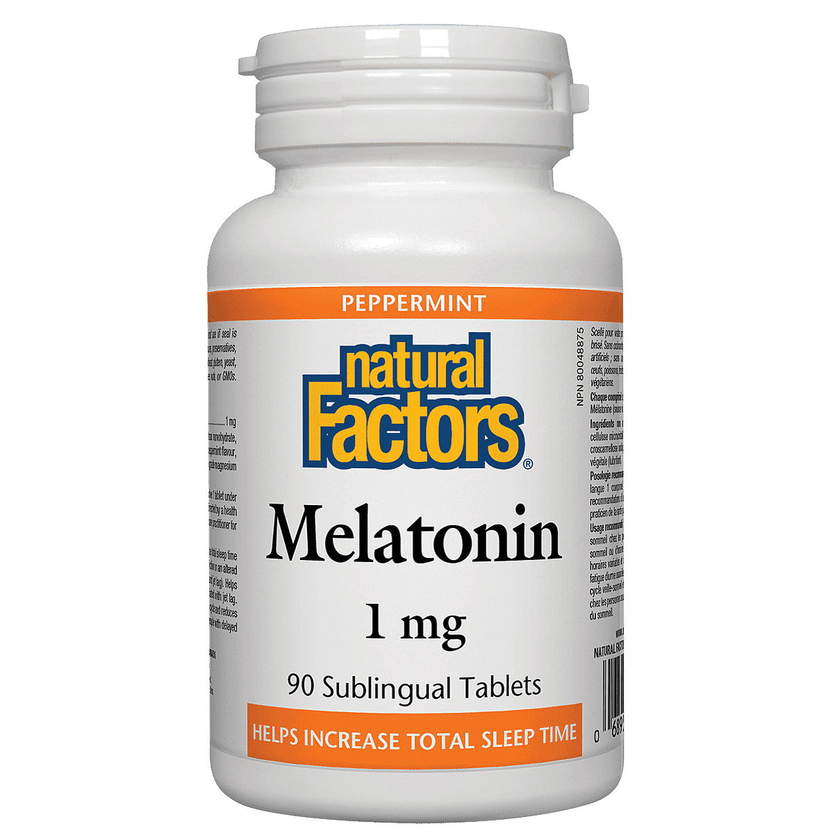 Natural Factors Melatonin 1 mg 90 Sublingual Tablets