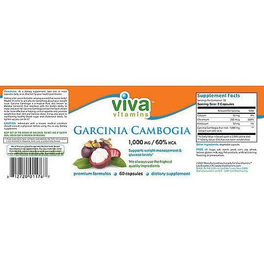 Garcinia Cambogia - 1000mg