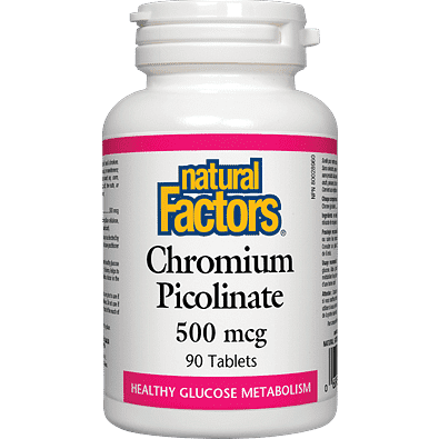 Natural Factors Chromium Picolinate 500 mcg 90 Tablets
