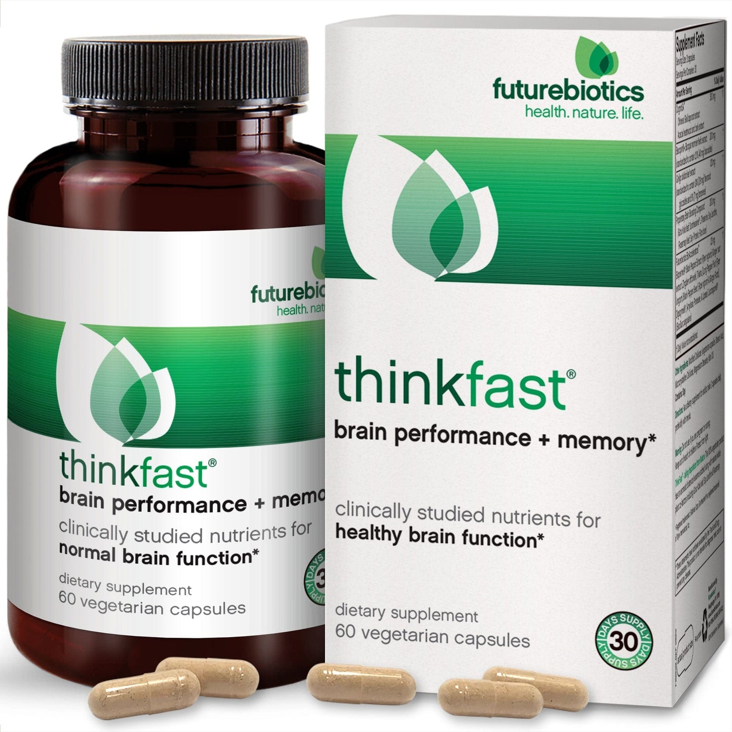 Futurebiotics ThinkFast Brain Performance + Memory, 60 Capsules