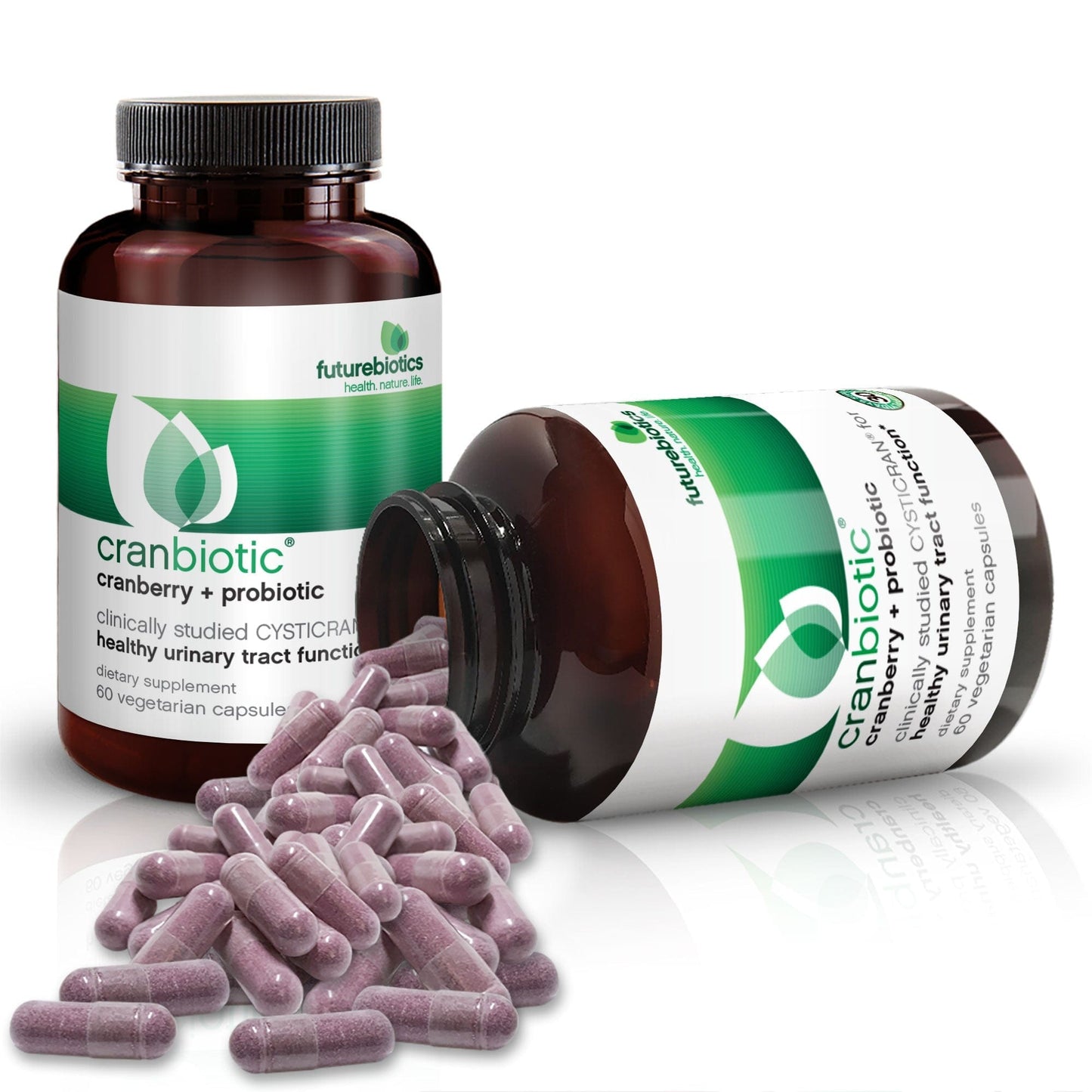 Futurebiotics CranBiotic Sugar-Free Cranberry + Probiotic, 60 Capsules