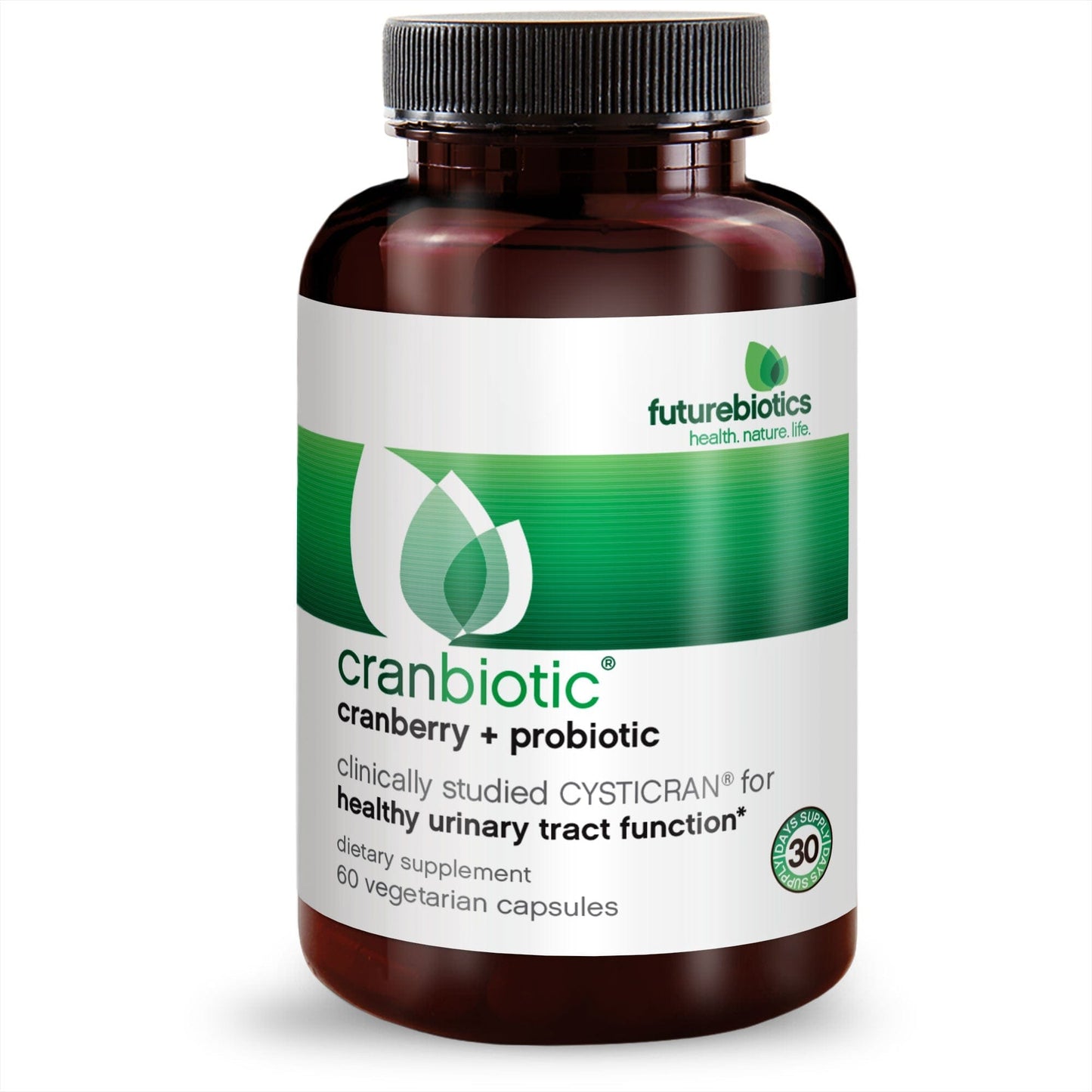 Futurebiotics CranBiotic Sugar-Free Cranberry + Probiotic, 60 Capsules