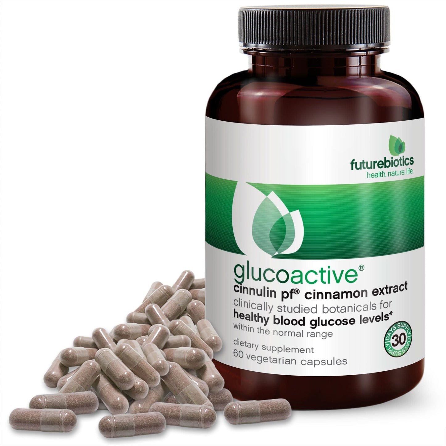 Futurebiotics GlucoActive Cinnamon Extract, 60 Capsules