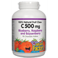 Natural Factors C 500mg Natural Fruit Chews - Blueberry, Raspberry and Boysenberry Flavour 90 Wafers
