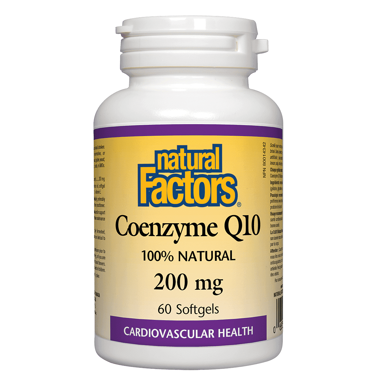 Natural Factors Coenzyme Q10 200 mg 60 Softgels