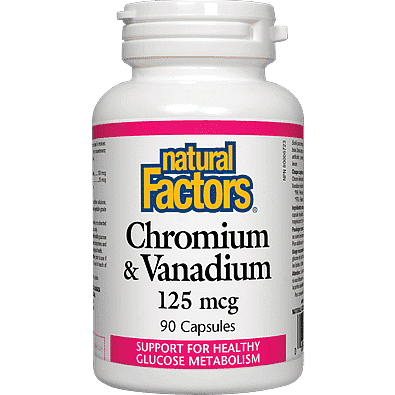Natural Factors Chromium & Vanadium 90 Capsules