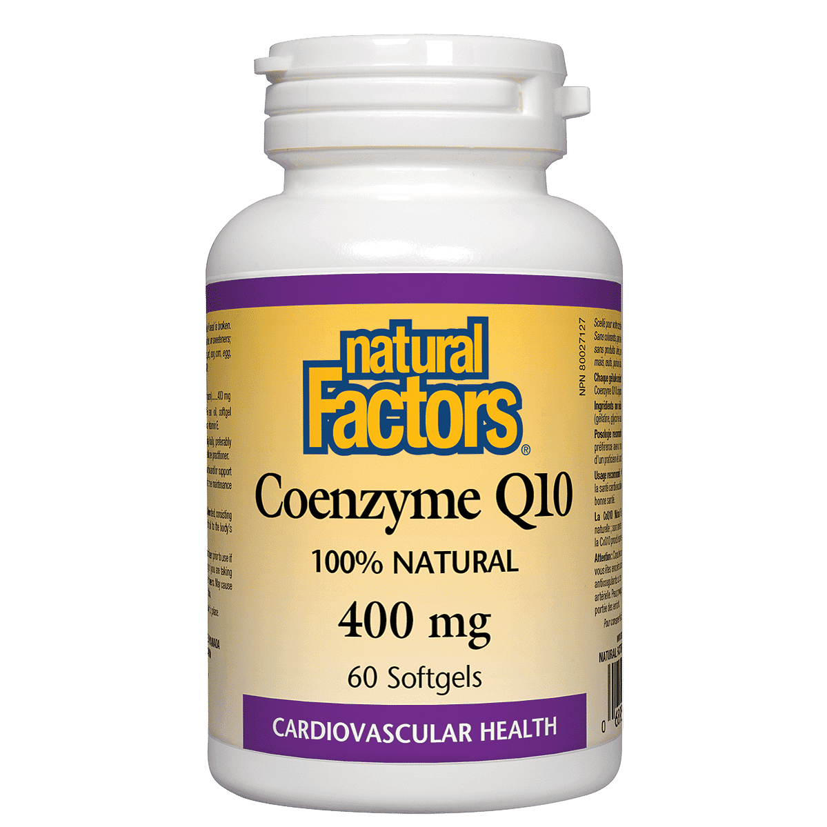 Natural Factors Coenzyme Q10 400 mg 60 Softgels