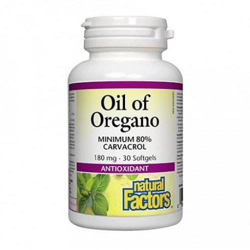 Natural Factors Organic Oil of Oregano 180 mg