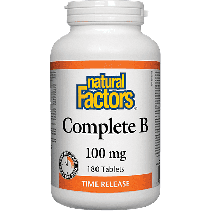 Natural Factors Complete B 100 mg Time Release 90 Tablets
