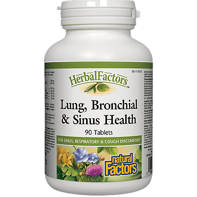 Natural Factors Lung, Bronchial & Sinus Health 90 Tablets