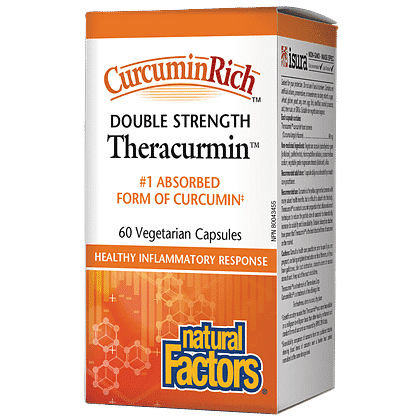 Natural Factors Double Strength CurcuminRich Theracurmin 60 Capsules