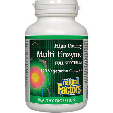 Natural Factors Multi Enzyme Full Spectrum 120 Capsules