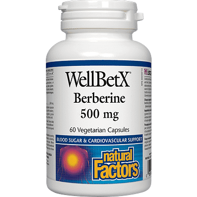 Natural Factors WellBetX Berberine 500mg, 60 Capsules
