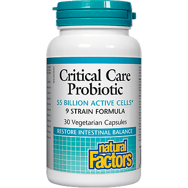 Natural Factors Critical Care Probiotic 55 Billion Active Cells 30 Capsules