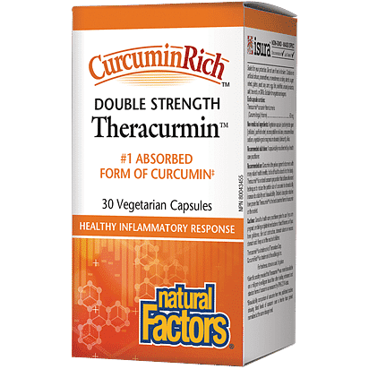 Natural Factors Double Strength CurcuminRich Theracurmin 30 Capsules
