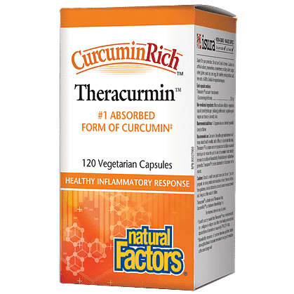 Natural Factors CurcuminRich Curcumin Theracurmin 120 Capsules