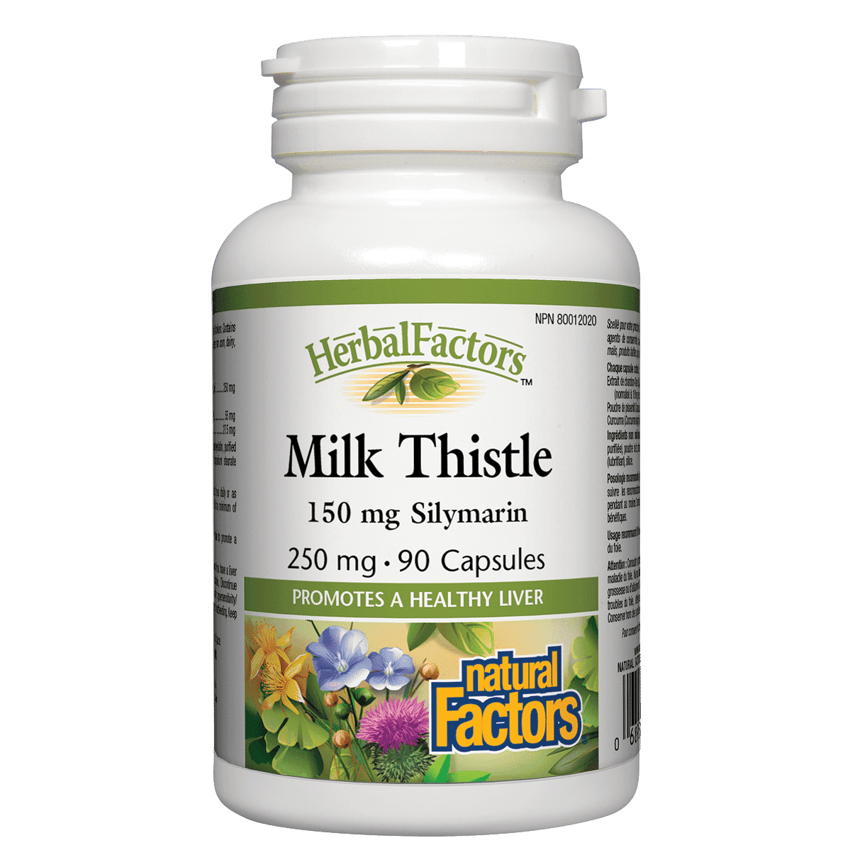 Natural Factors Milk Thistle - 150 mg Silymarin 90 Capsules