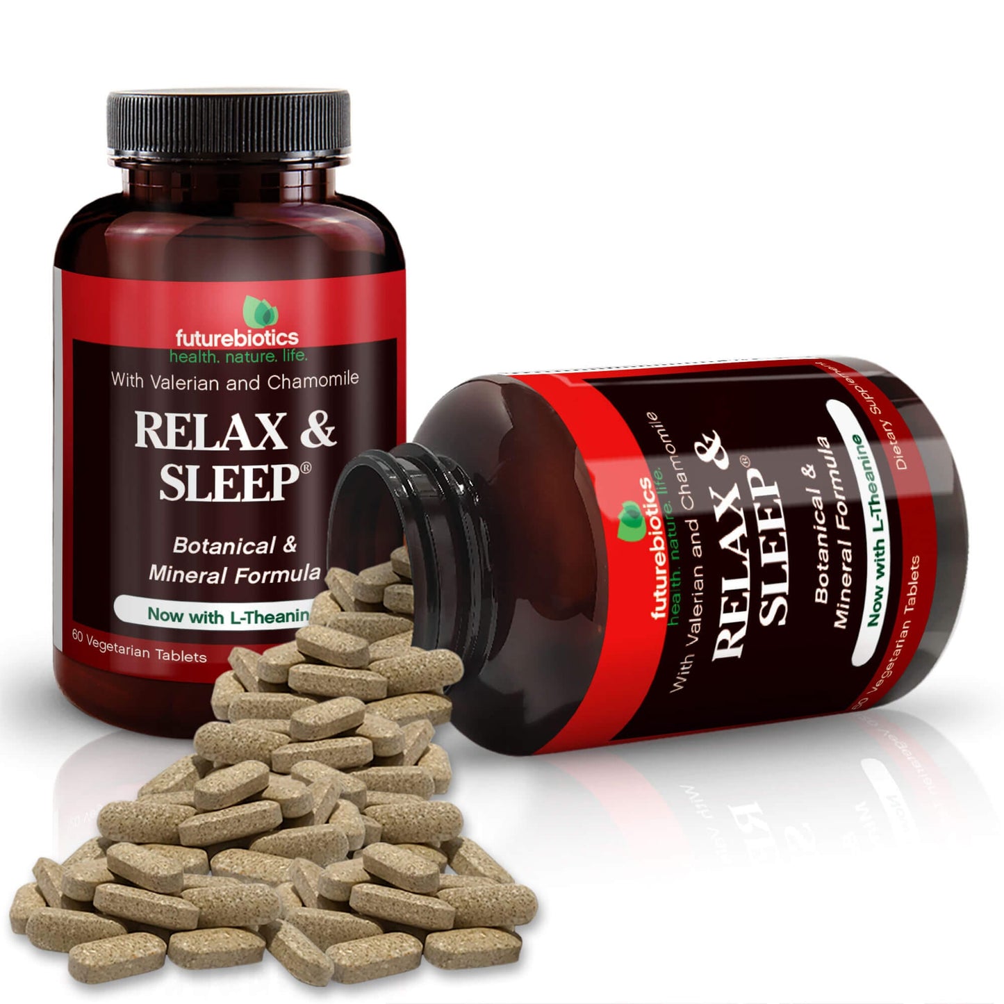 Futurebiotics Relax & Sleep Support Supplement, 60 Vegetarian Tablets