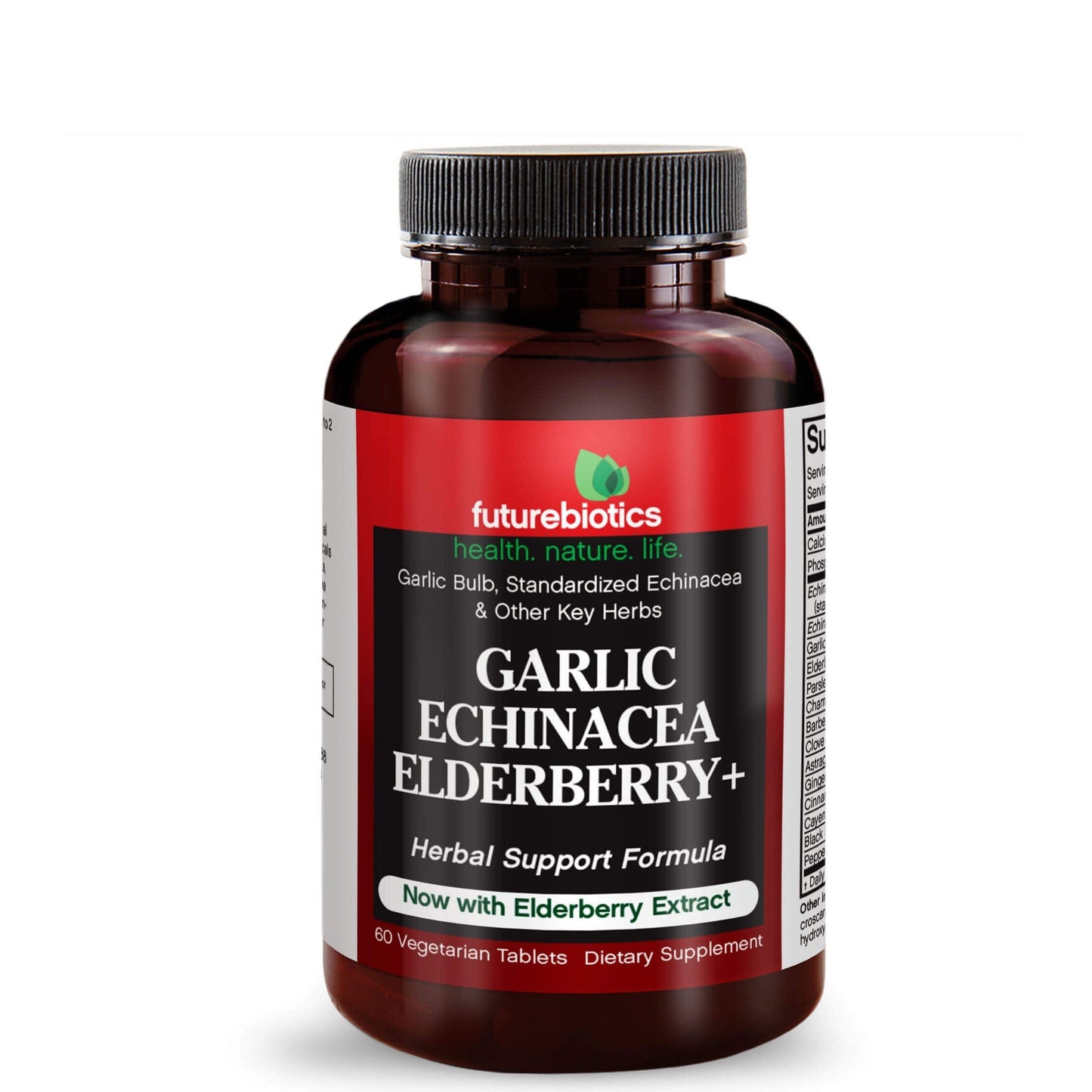 Futurebiotics Garlic Echinacea Elderberry, Immune Support, 60 Tablets