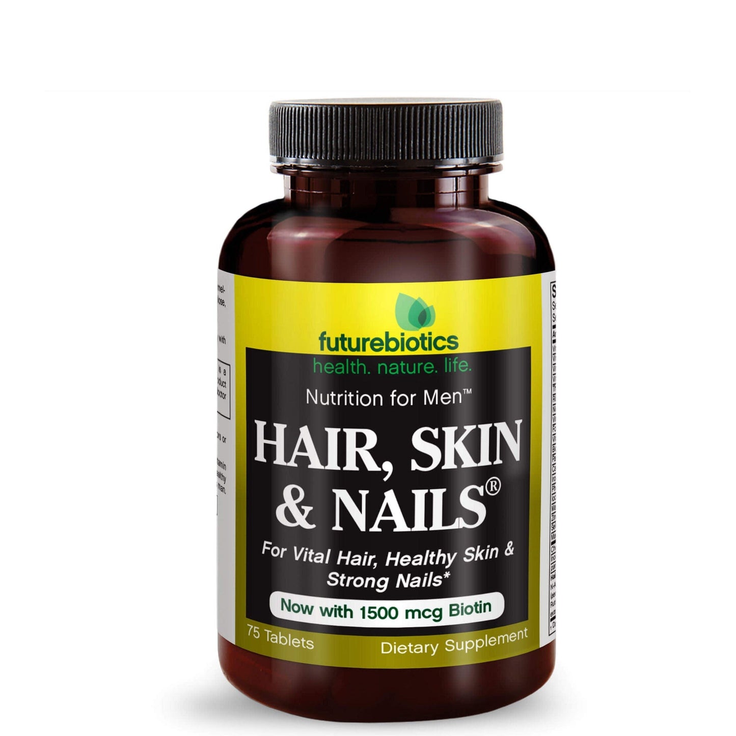 Futurebiotics Hair, Skin, & Nails Nutrition for Men, 75 Tablets