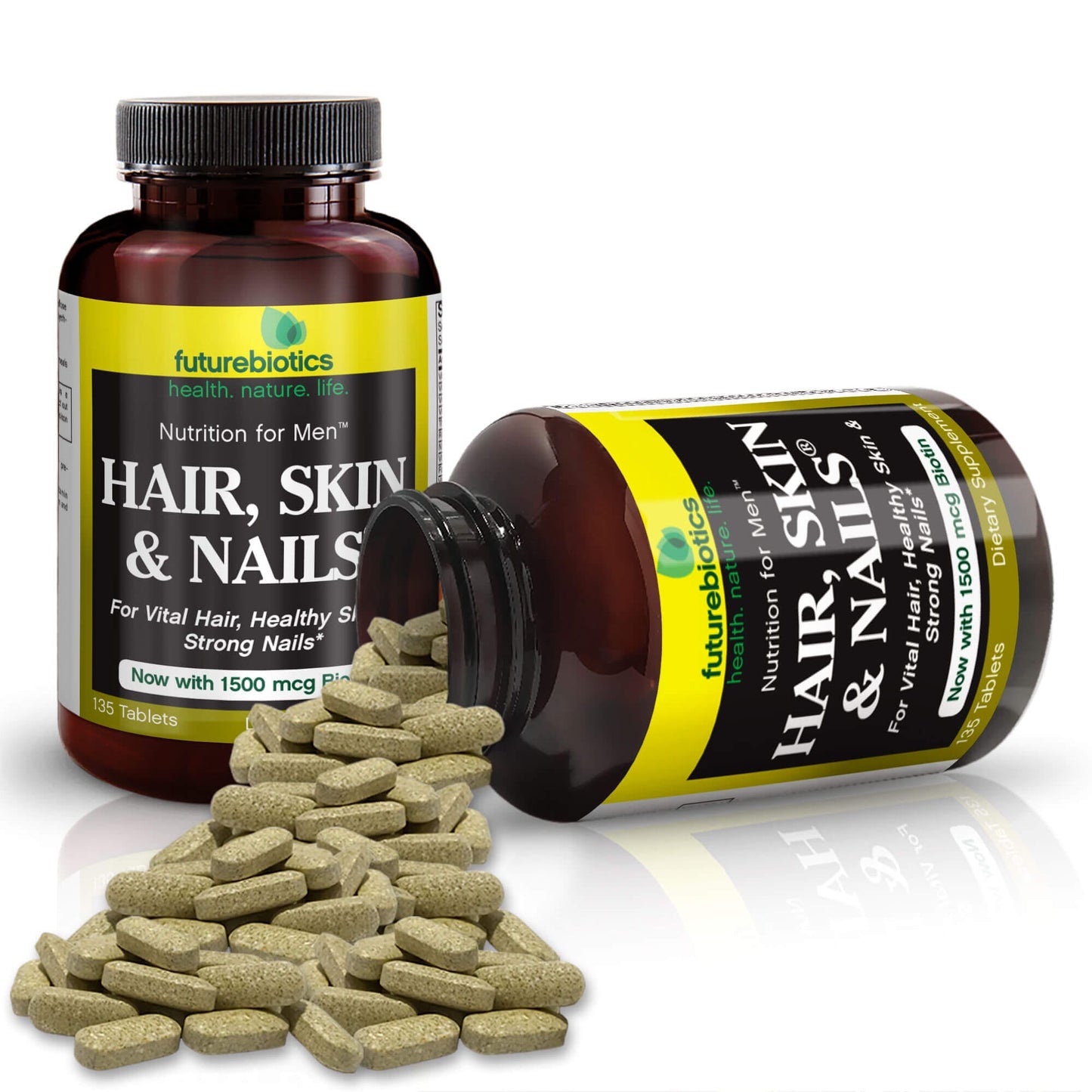 Futurebiotics Hair, Skin, & Nails Nutrition for Men, 135 Tablets