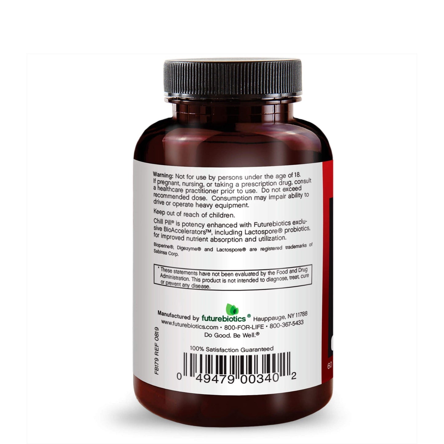 Futurebiotics Chill Pill, Natural Relaxation Supplements, 60 Tablets