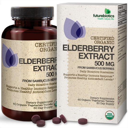 Futurebiotics Elderberry Extract 500mg, 60 Tablets