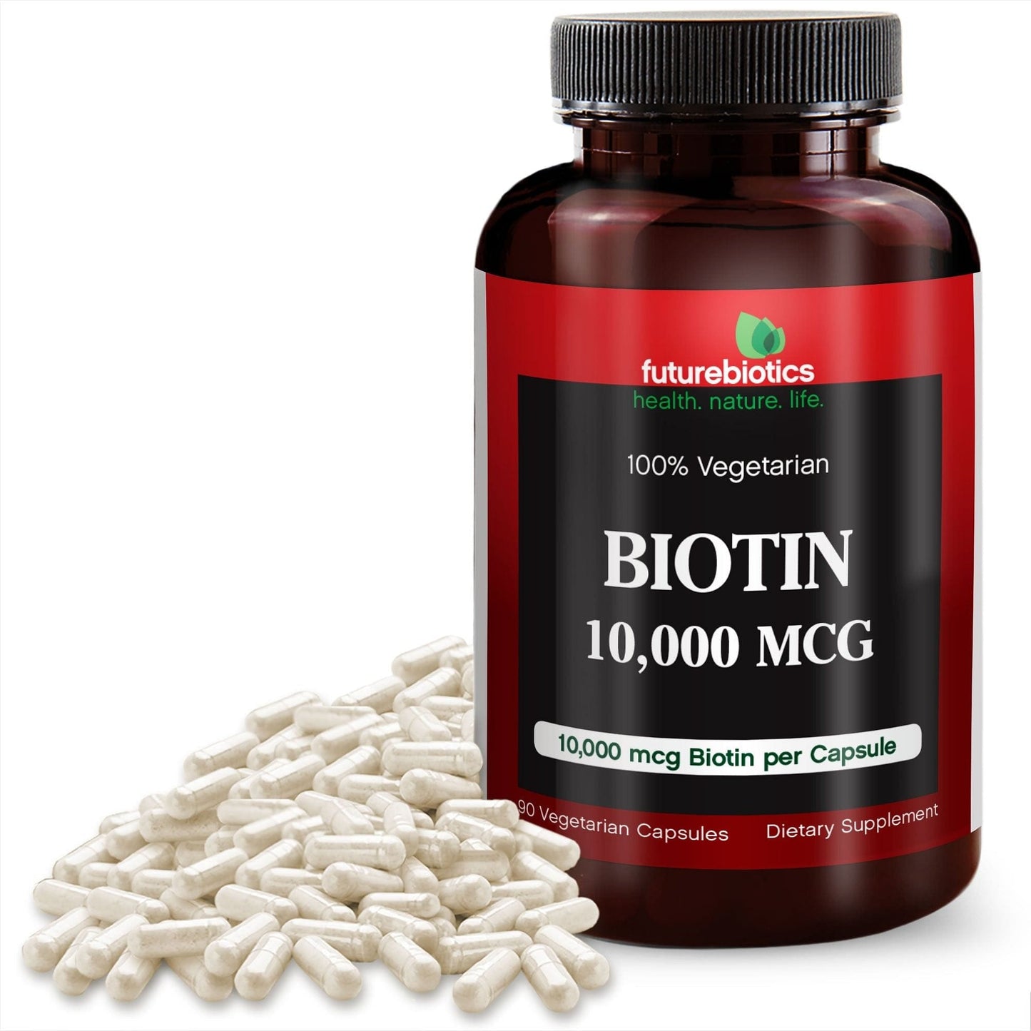 Futurebiotics Biotin 10,000 mcg, 90 Vegetarian Capsules