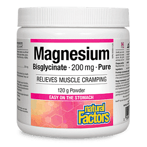 Natural Factors Magnesium Bisglycinate 200 mg 120 g Powder