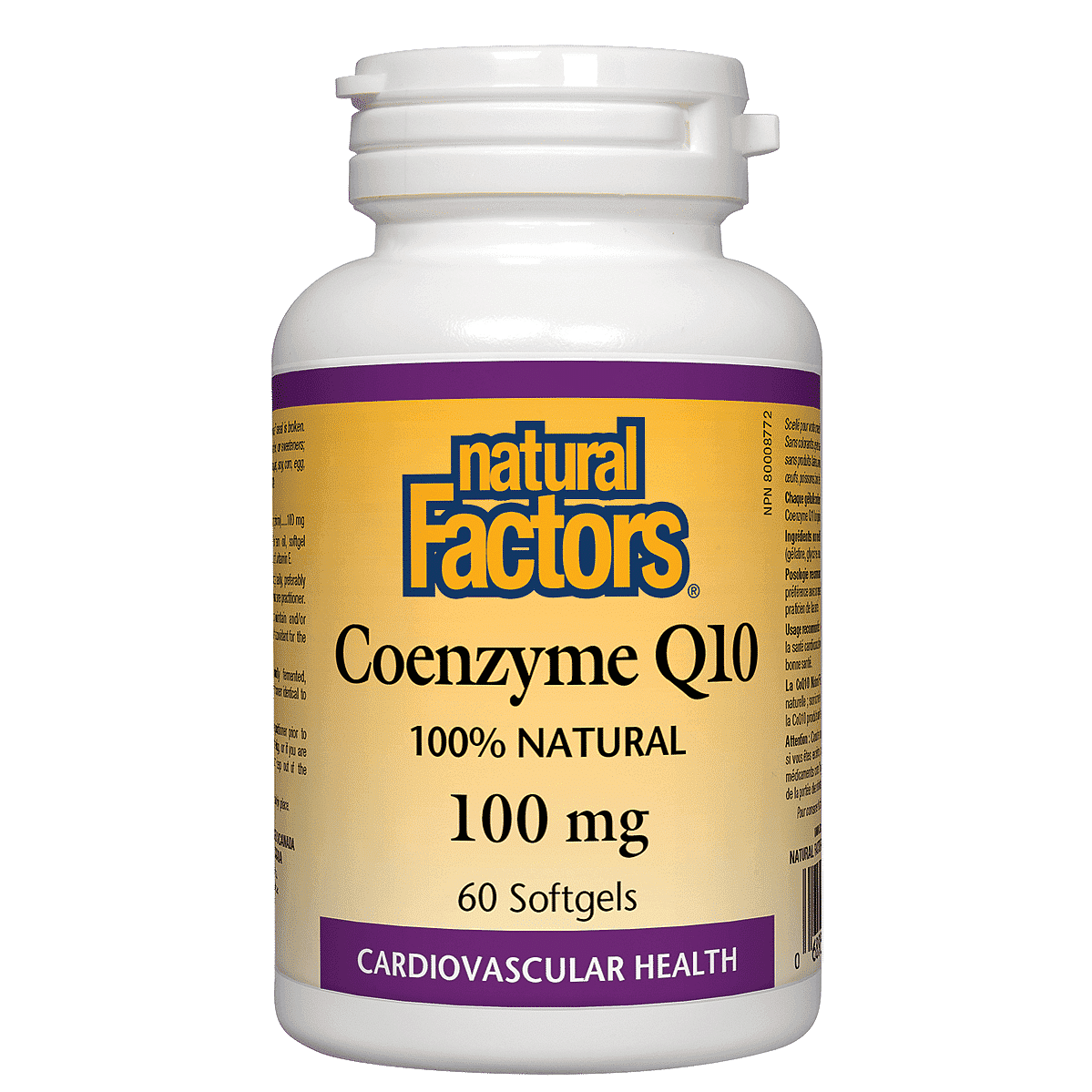 Natural Factors Coenzyme Q10 100 mg 60 Softgels