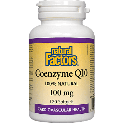 Natural Factors Coenzyme Q10 100 mg 120 Softgels