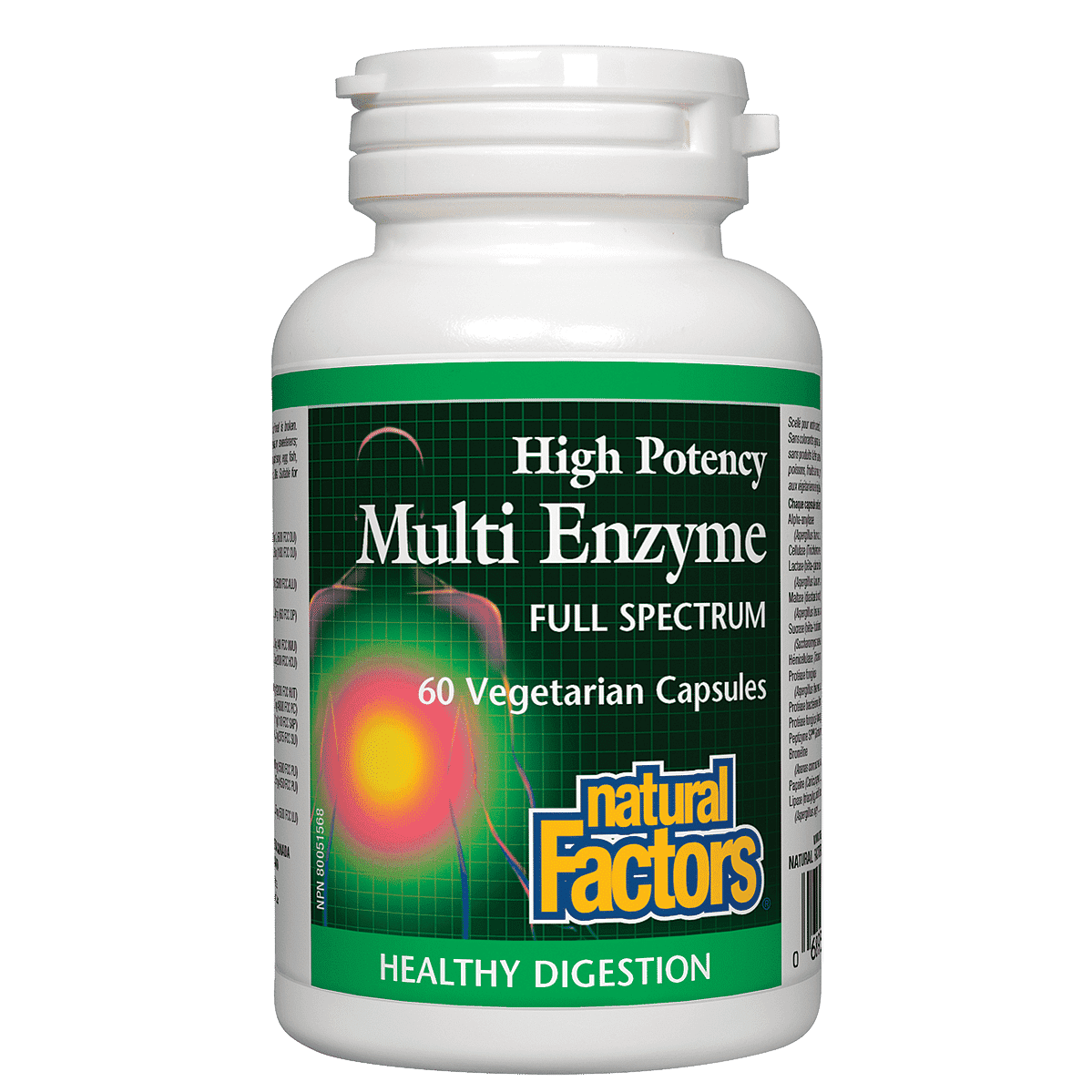 Natural Factors Multi Enzyme Full Spectrum 60 Capsules