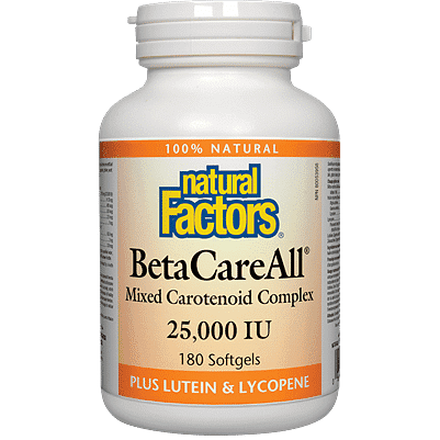 Natural Factors BetaCareAll 25,000 IU 90 Softgels