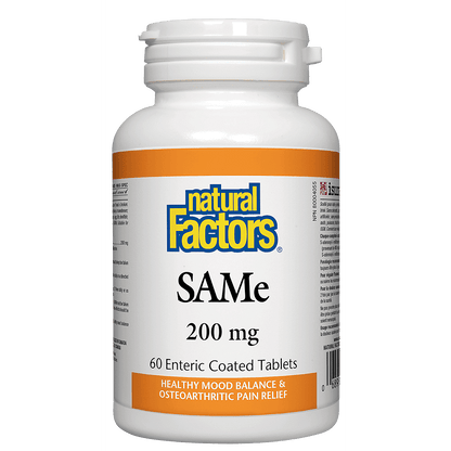 Natural Factors SAMe 200 mg 60 Tablets
