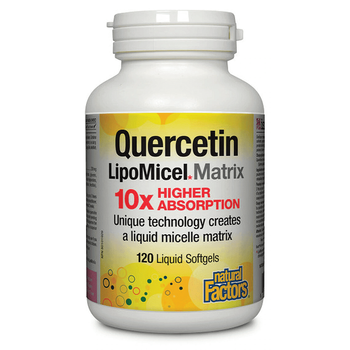 Natural Factors Quercetin LipoMicel Matrix 120 caos